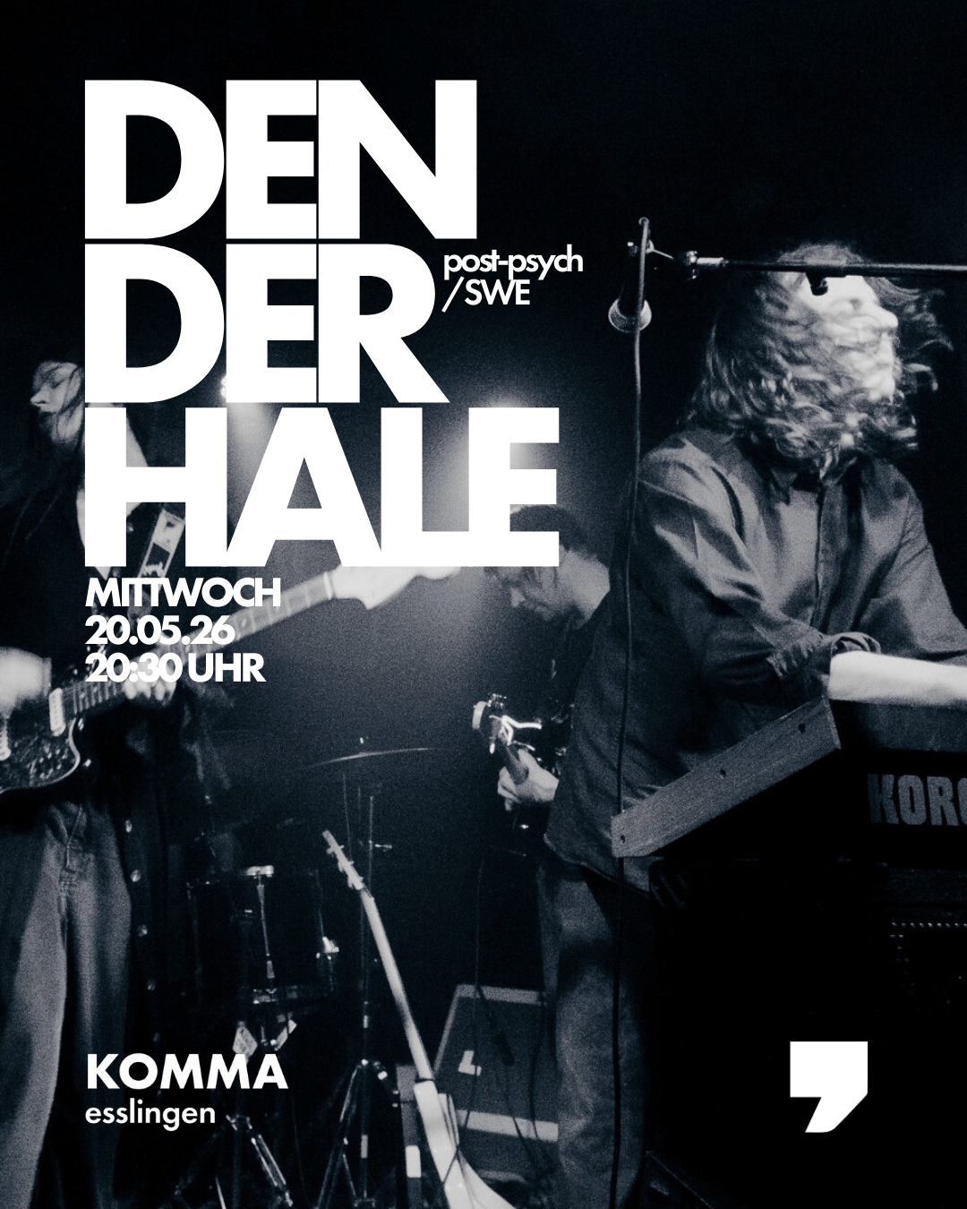 Veranstaltungsbild für Den Der Hale – Post-Psych from Sweden + tba